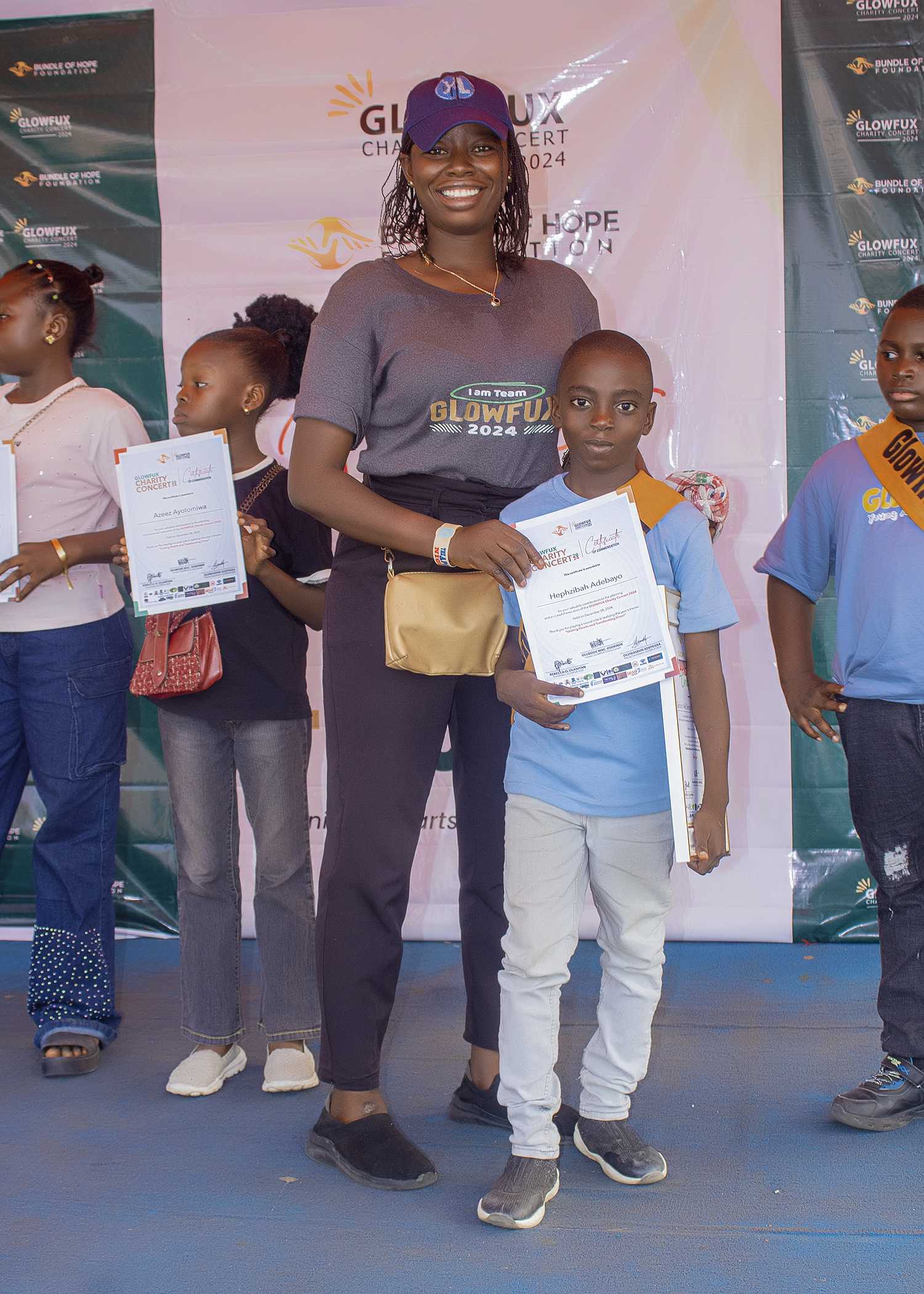 Glowfux Charity Concert 2024 - Certificate Moment