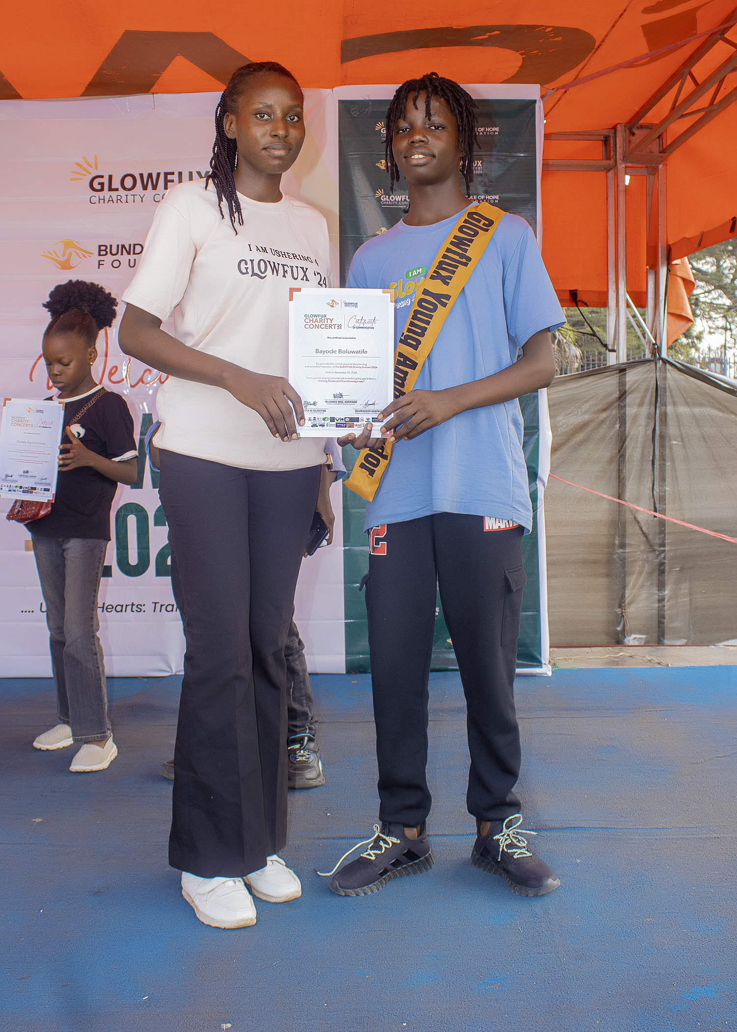 Glowfux Charity Concert 2024 - Certificate Moment