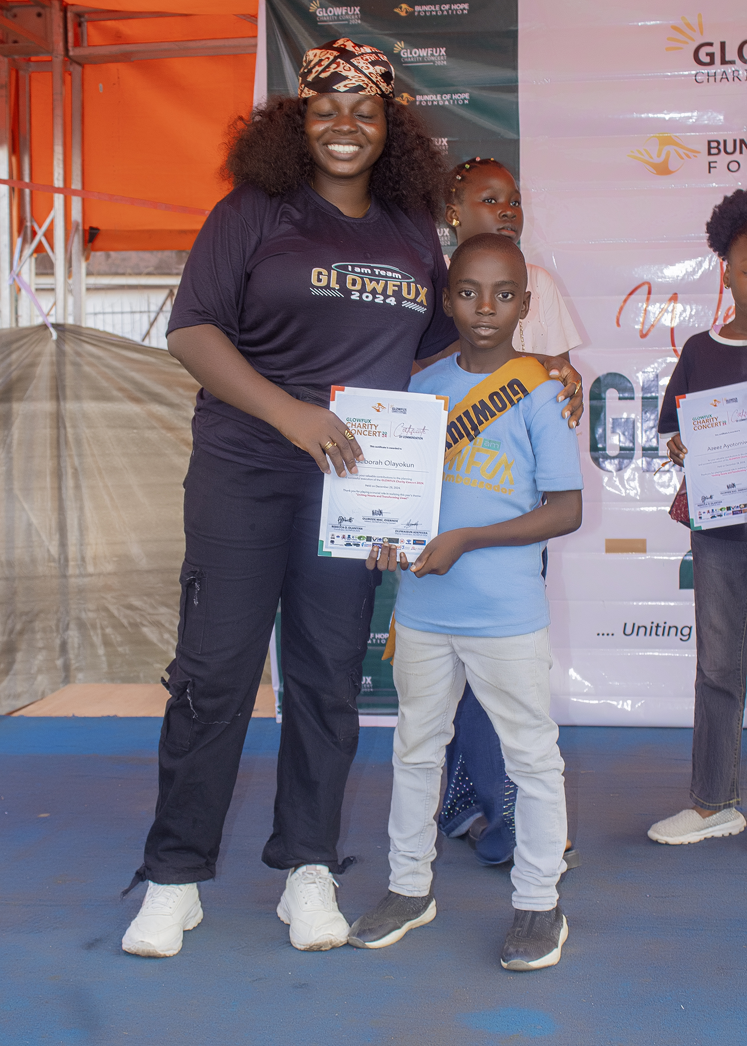 Glowfux Charity Concert 2024 - Certificate Moment