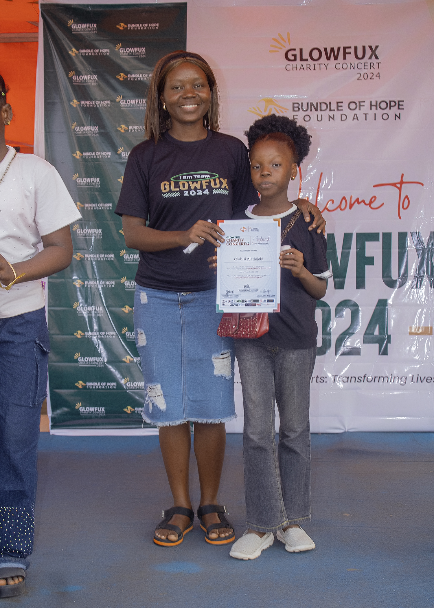 Glowfux Charity Concert 2024 - Certificate Moment