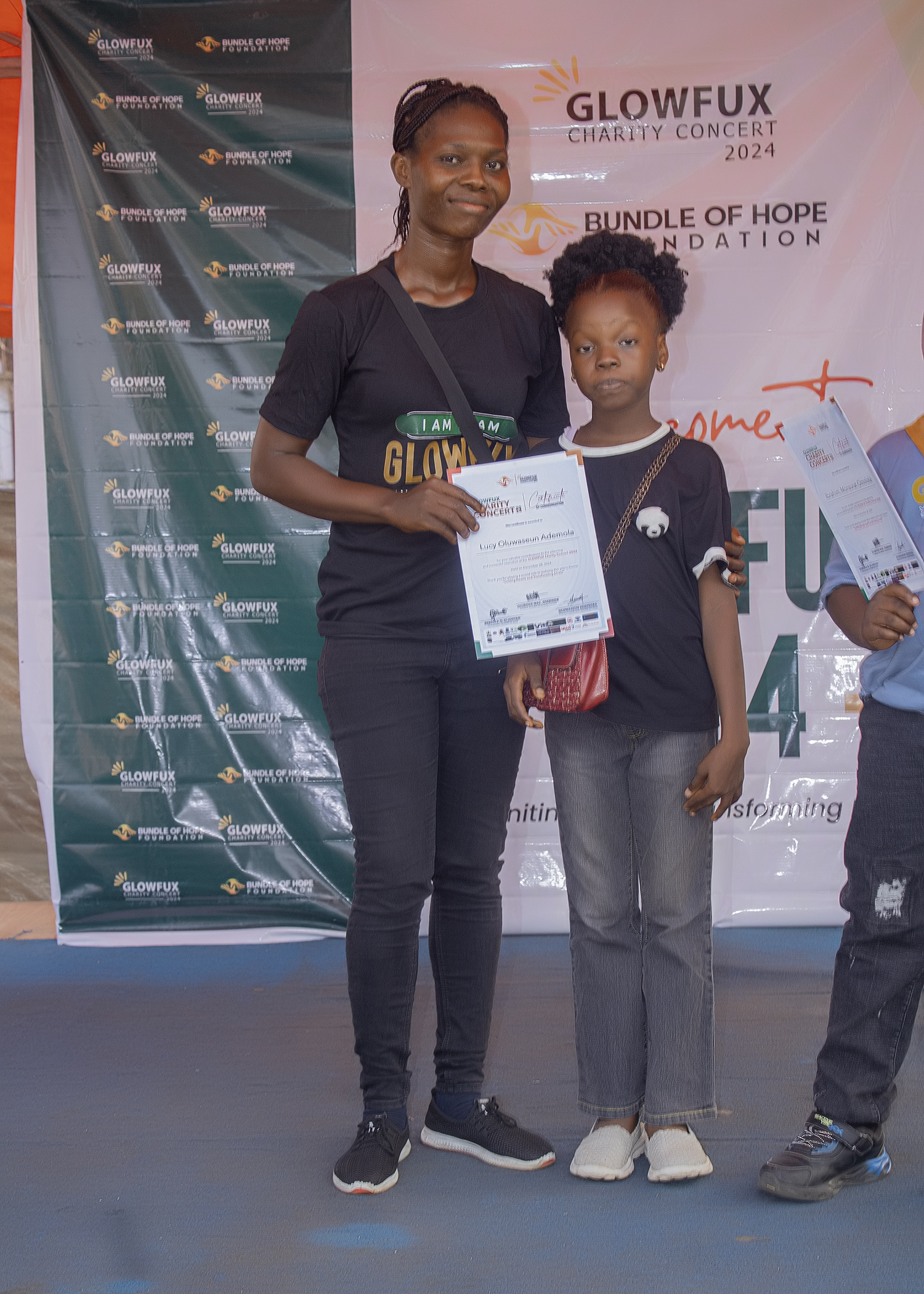 Glowfux Charity Concert 2024 - Certificate Moment