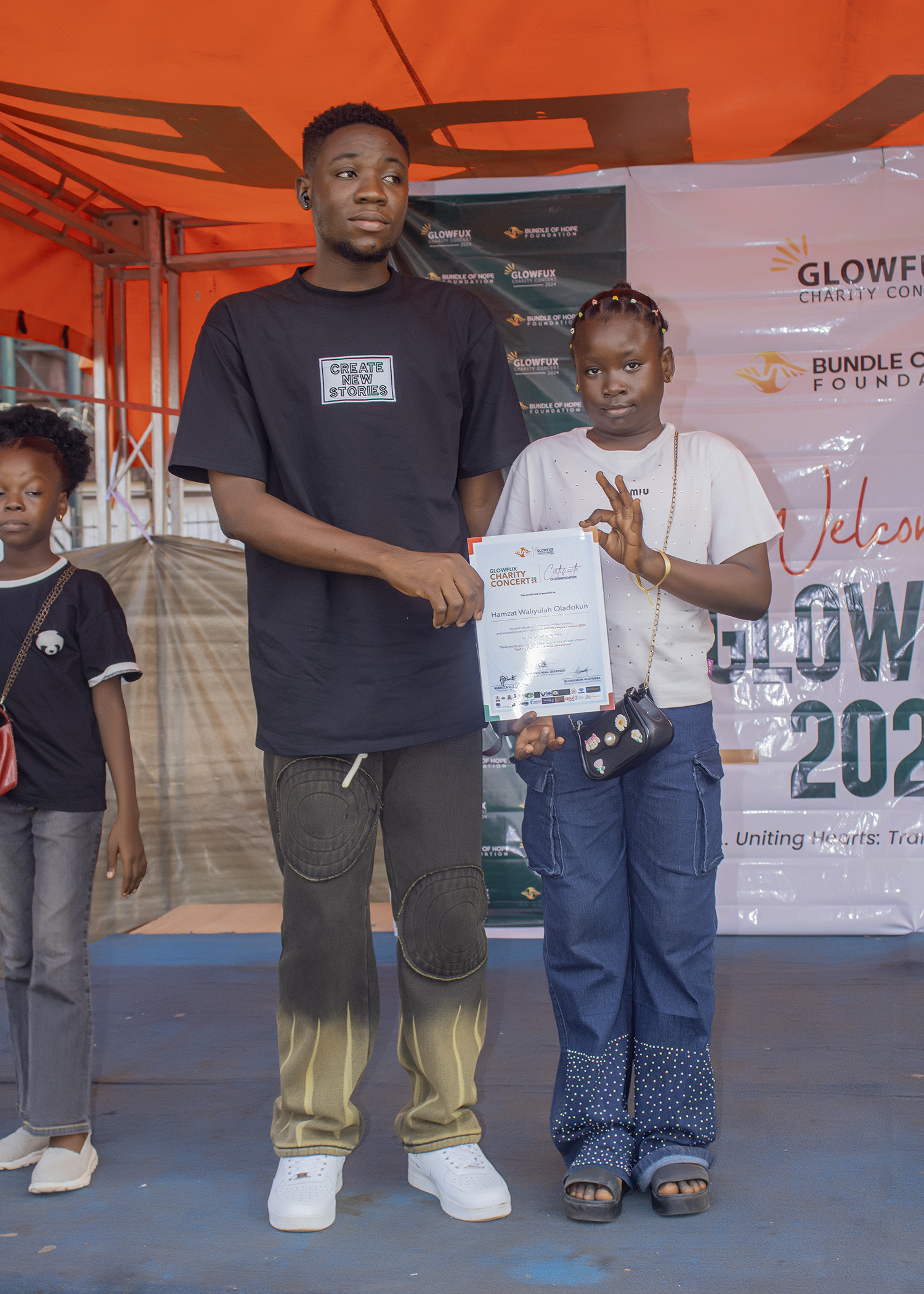 Glowfux Charity Concert 2024 - Certificate Moment