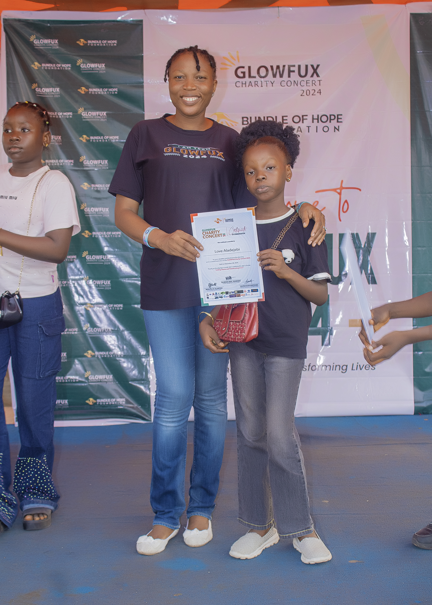 Glowfux Charity Concert 2024 - Certificate Moment
