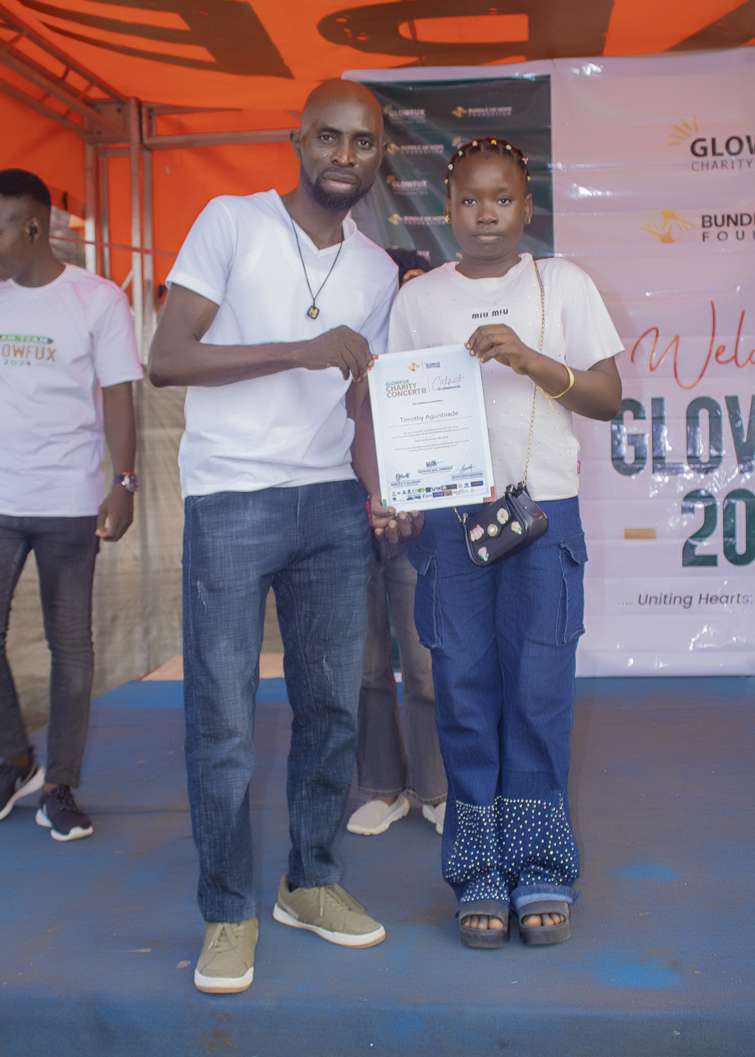 Glowfux Charity Concert 2024 - Certificate Moment